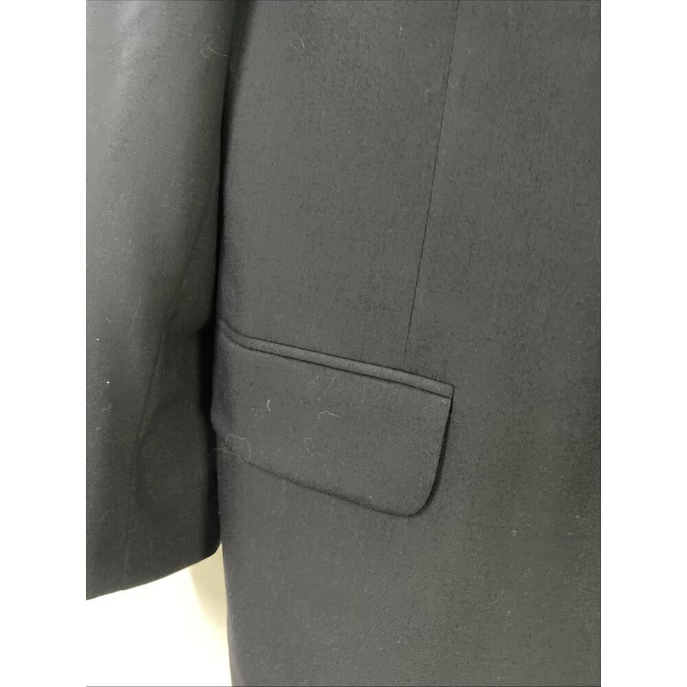 Oscar De La Renta Mens 44R Black 100% Wool 2-Buttons Blazer Sport Coat - Picture 4 of 16